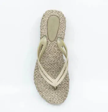 The Glitter Platform Flip Flop in Platin