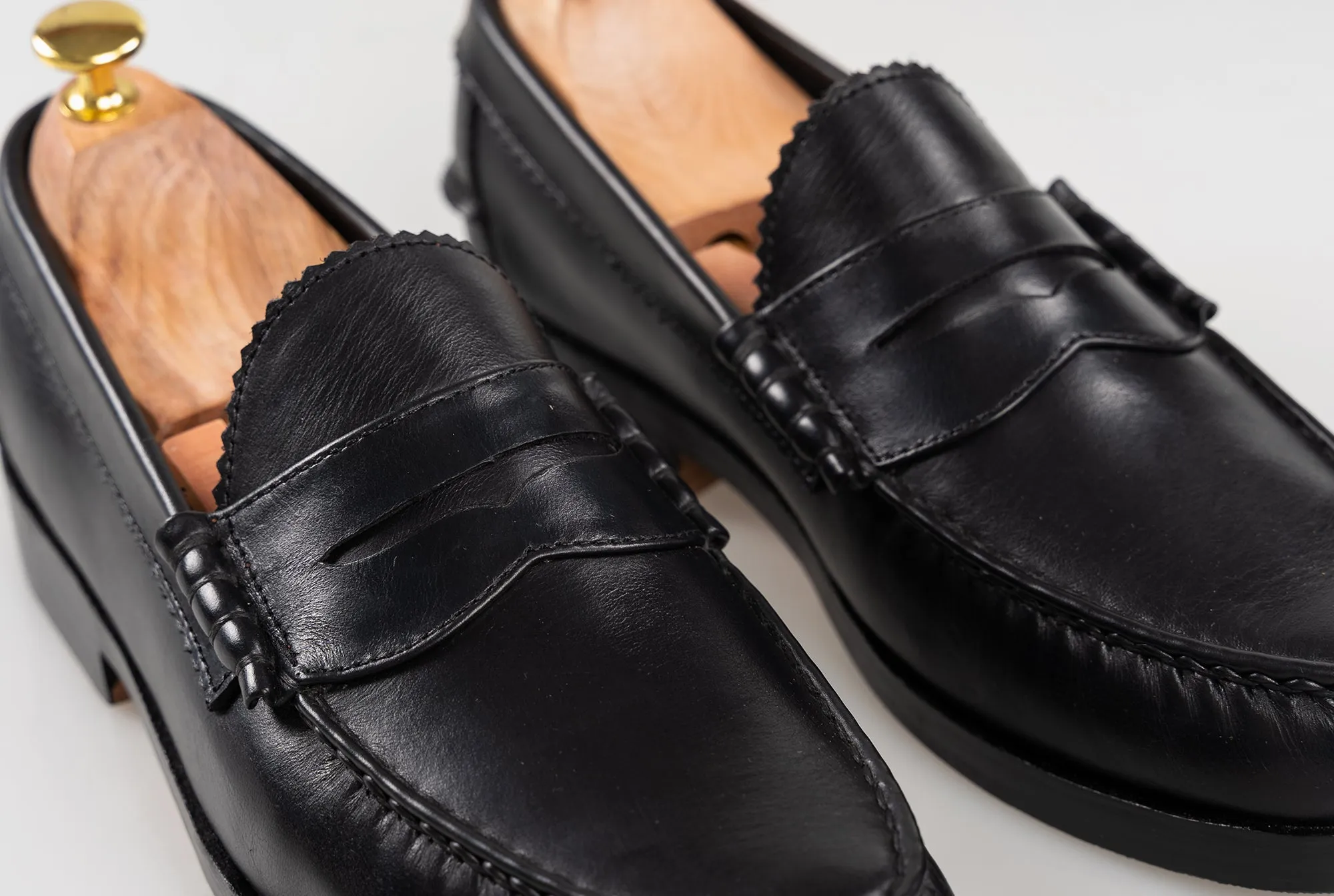 The Grand Penny Loafers - Black Noir