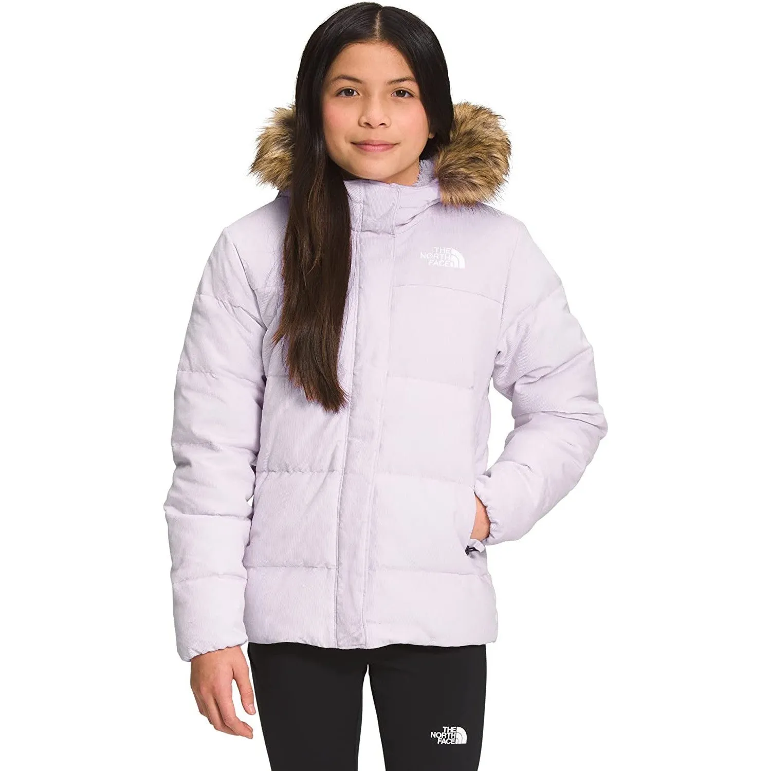 The North Face Girls' Printed North Down Fleece-Lined Parka