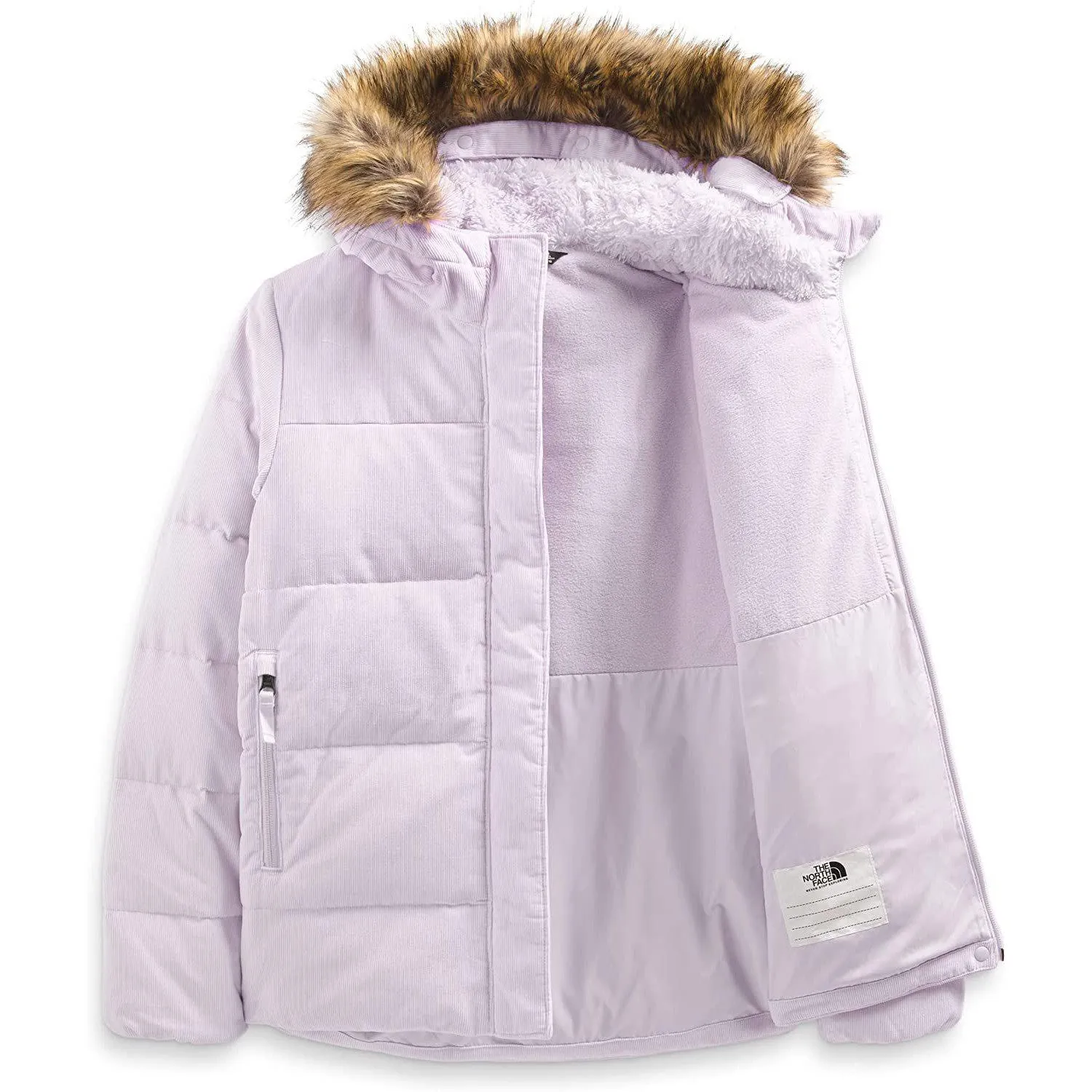 The North Face Girls' Printed North Down Fleece-Lined Parka