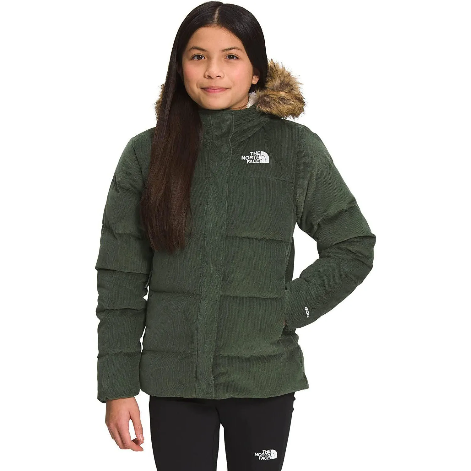 The North Face Girls' Printed North Down Fleece-Lined Parka