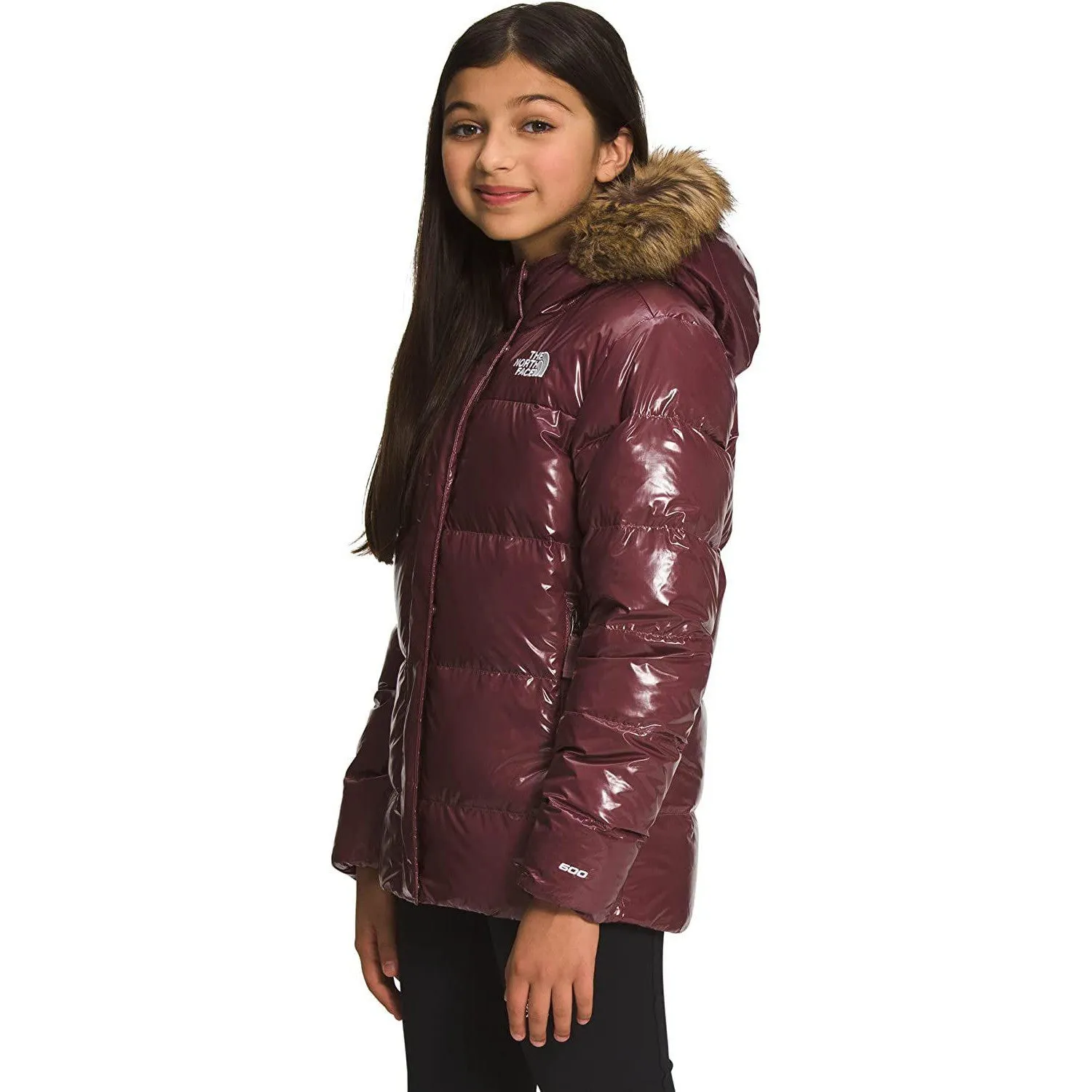 The North Face Girls' Printed North Down Fleece-Lined Parka