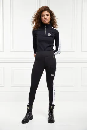 Thermal Panel Ski Leggings (Black)