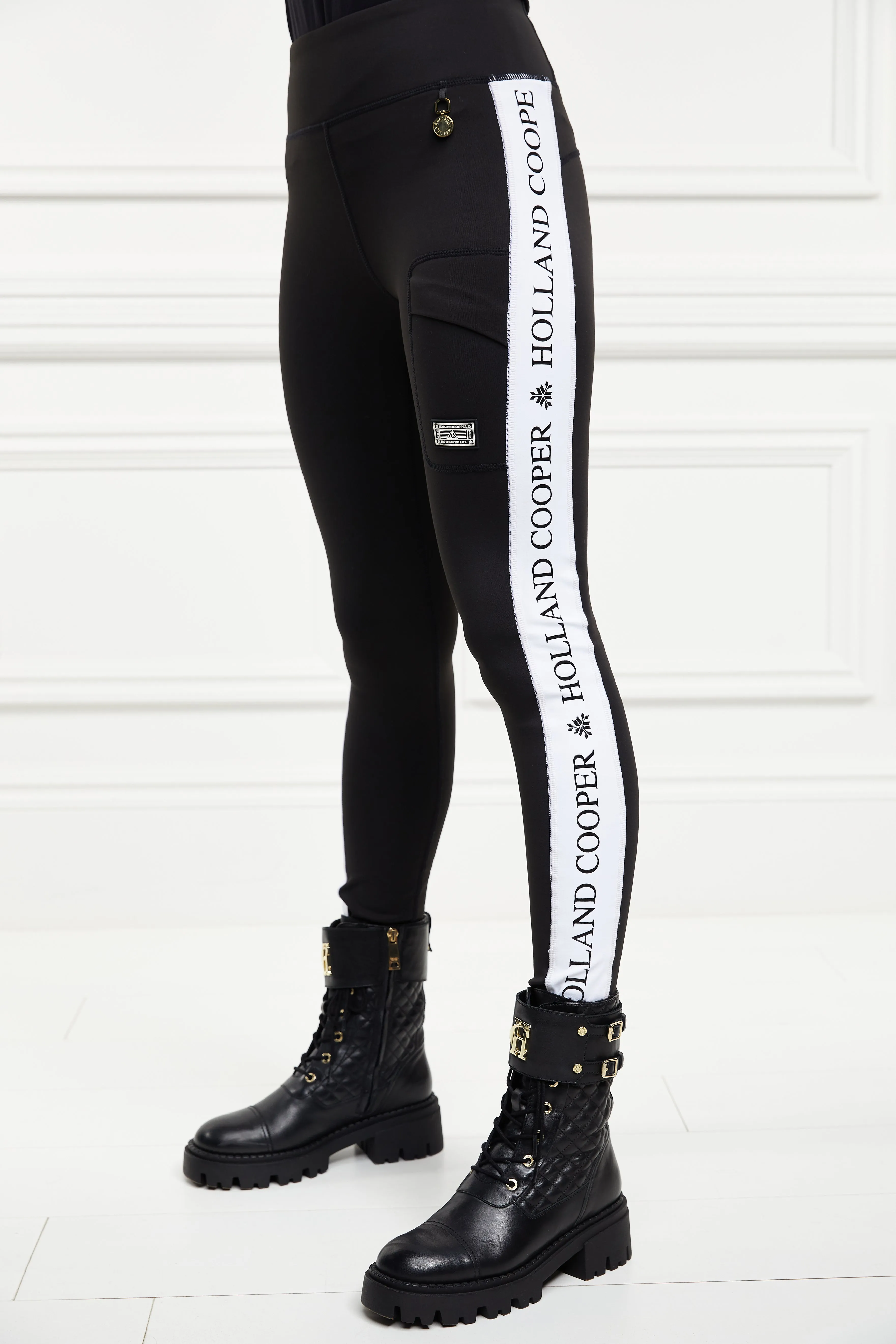 Thermal Panel Ski Leggings (Black)