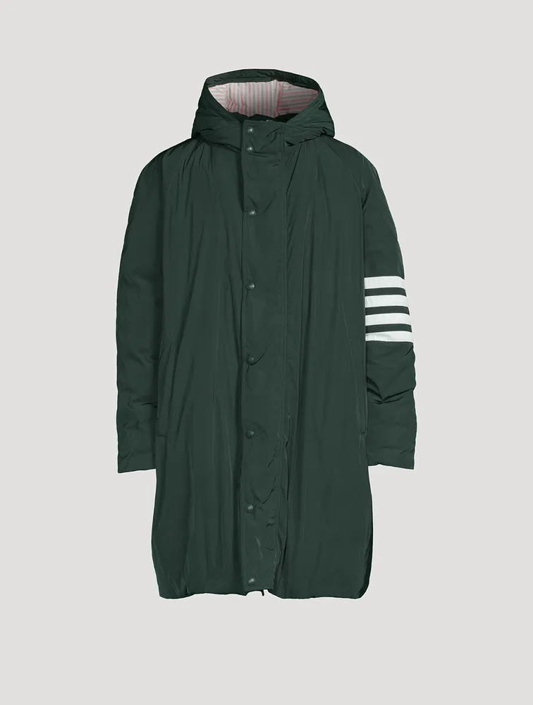 THOM BROWNE Poly Twill Down Football Parka With Hood