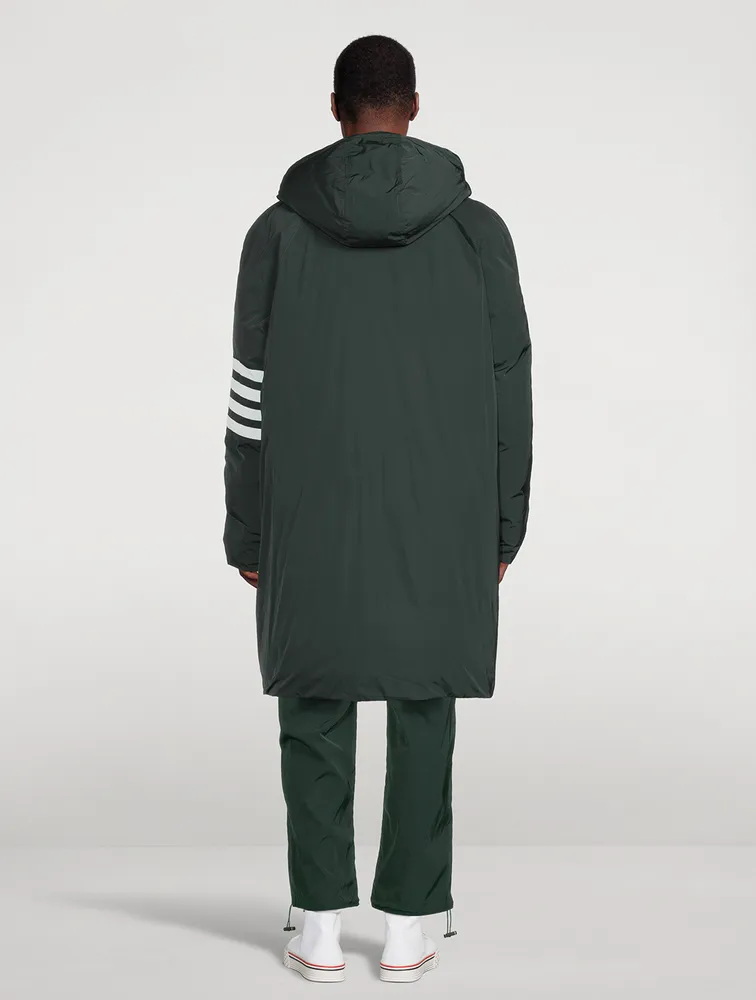 THOM BROWNE Poly Twill Down Football Parka With Hood