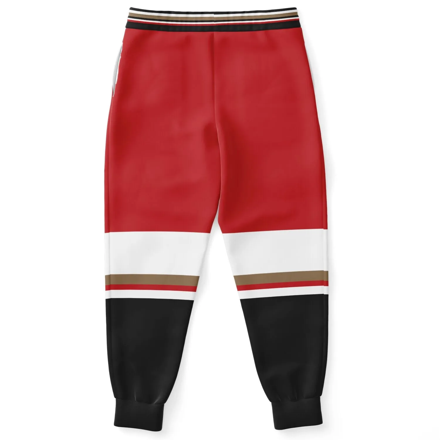 THS Snake Bite Eco-Poly Joggers in Red/White