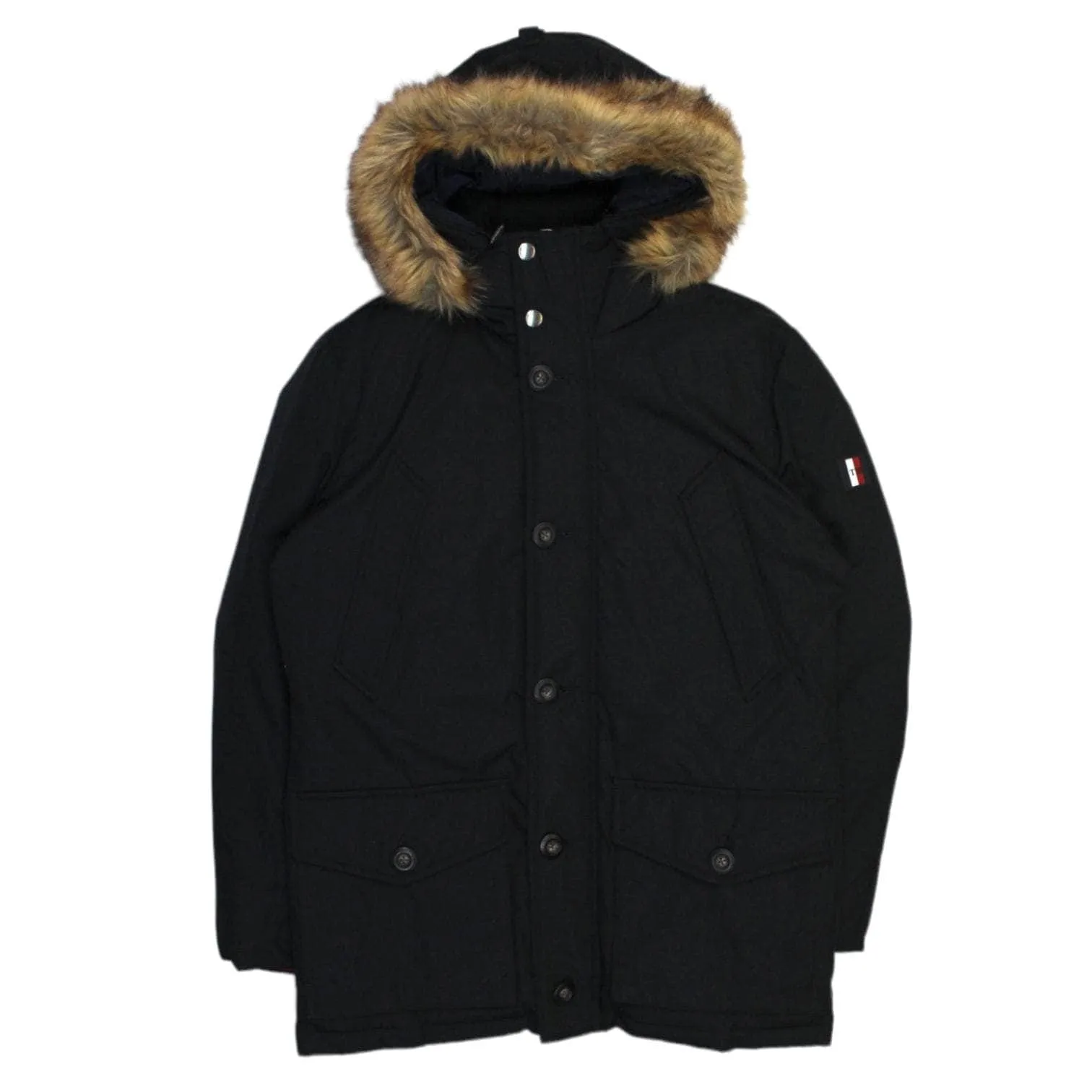 Tommy Hilfiger Black Down Hooded Puffer Jacket