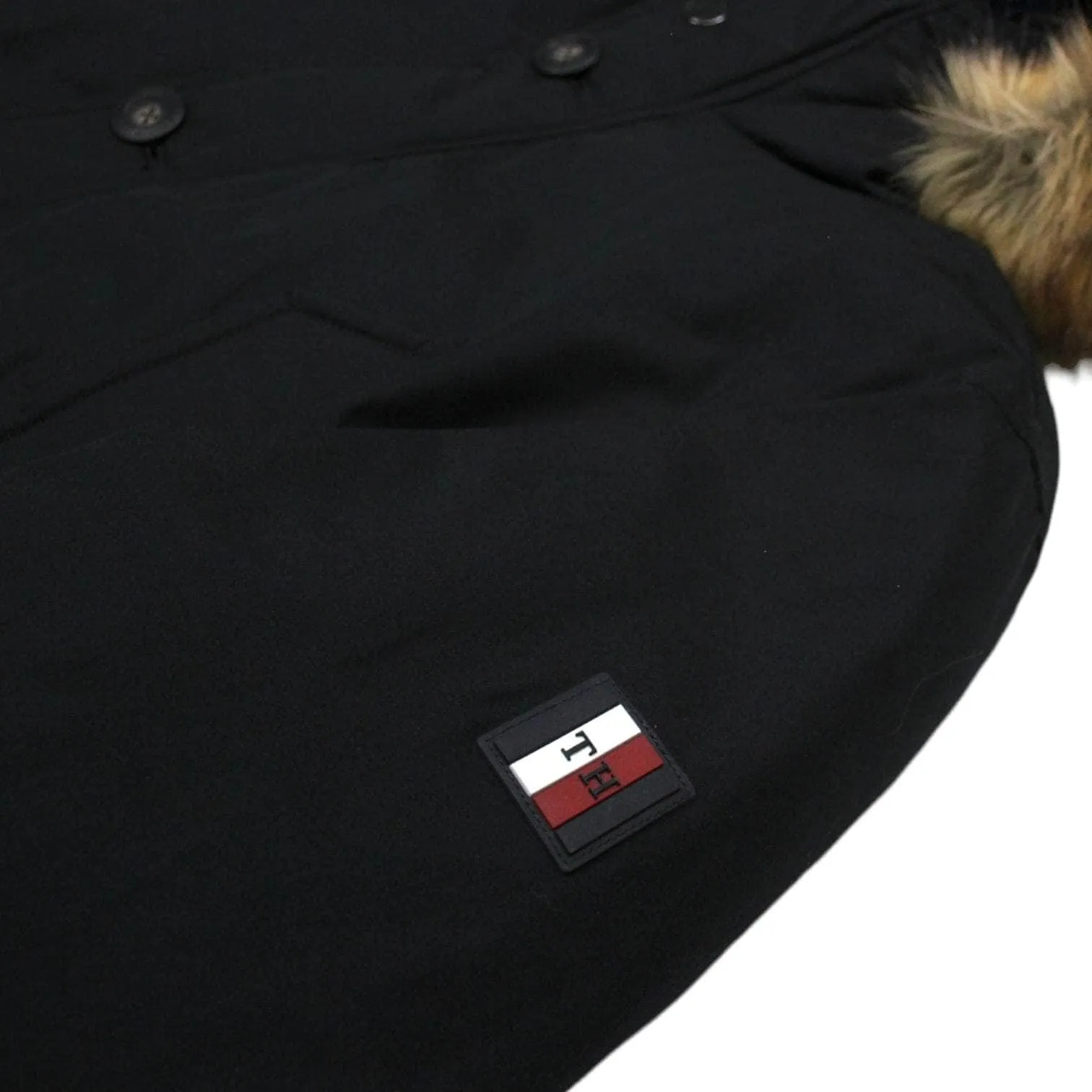 Tommy Hilfiger Black Down Hooded Puffer Jacket