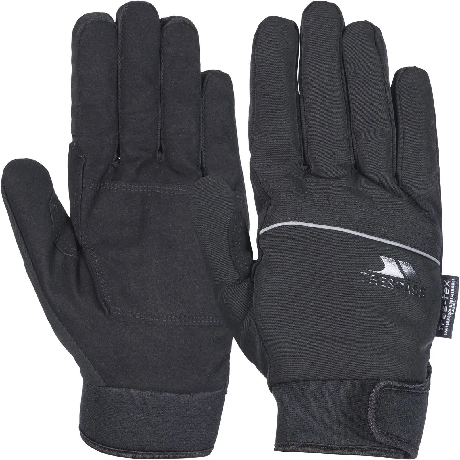 Trespass Adults Cruzado Waterproof Gloves - Black