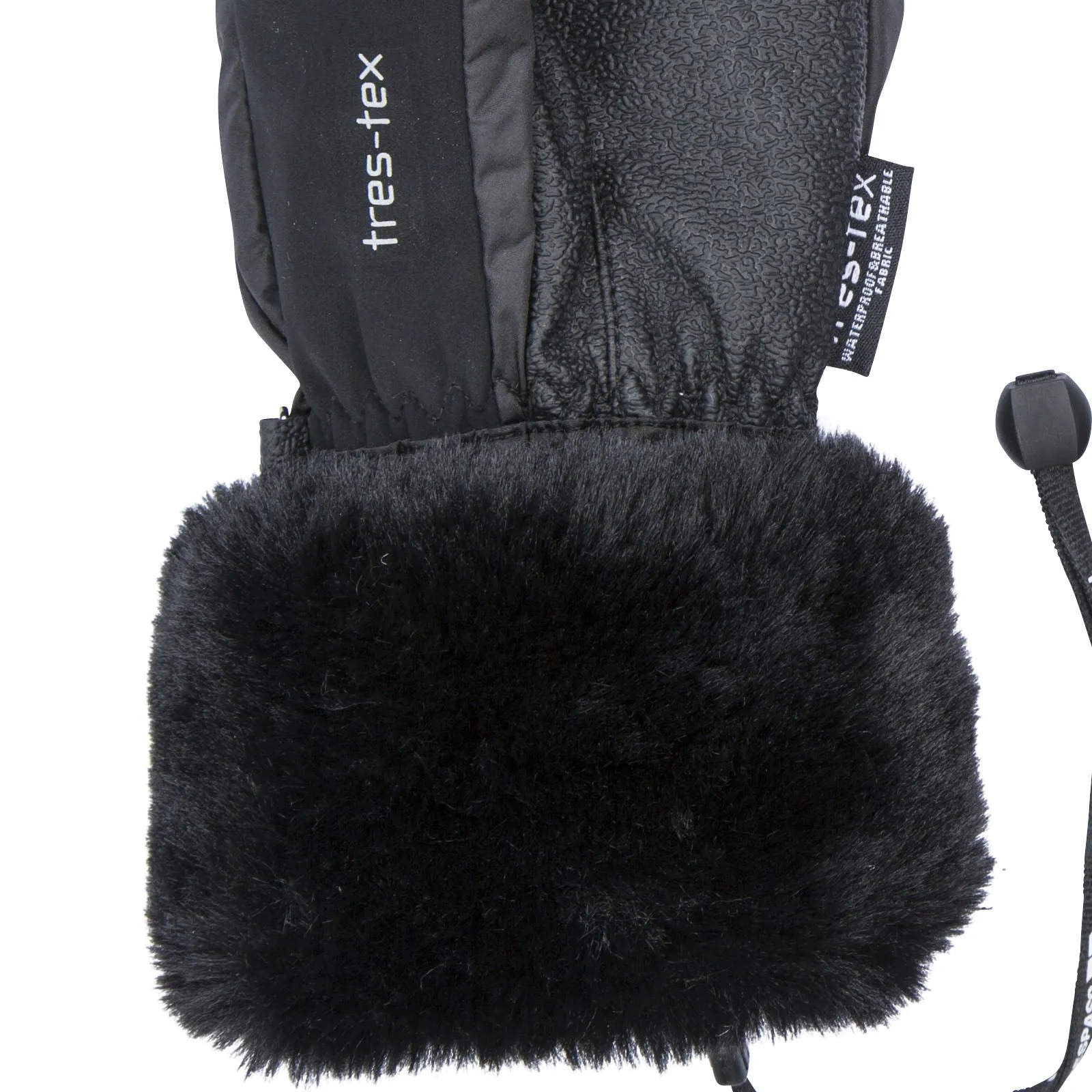 Trespass Adults Waterproof Faux Fur Gloves