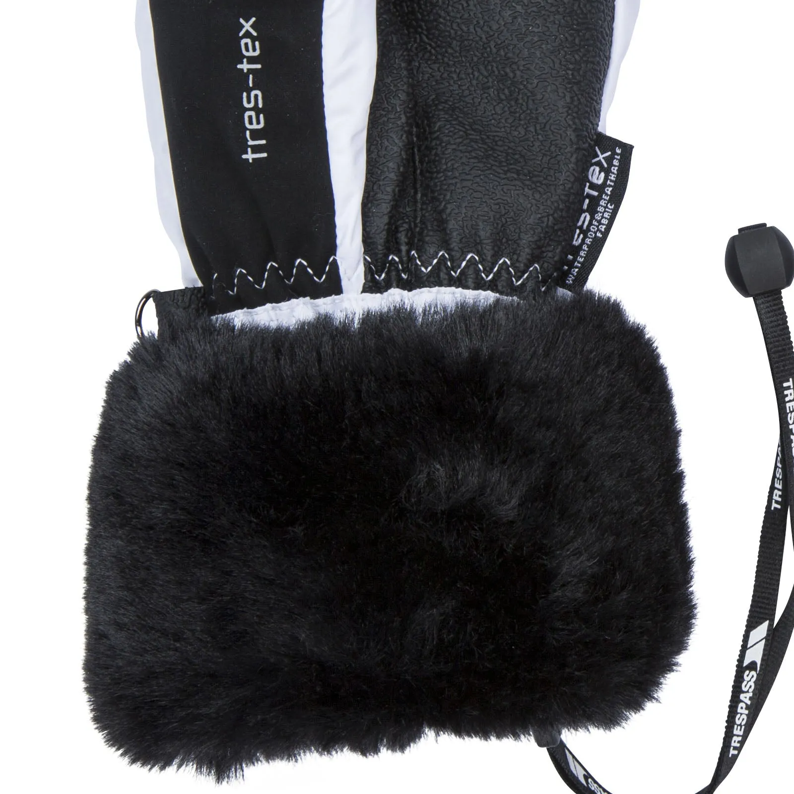 Trespass Adults Waterproof Faux Fur Gloves