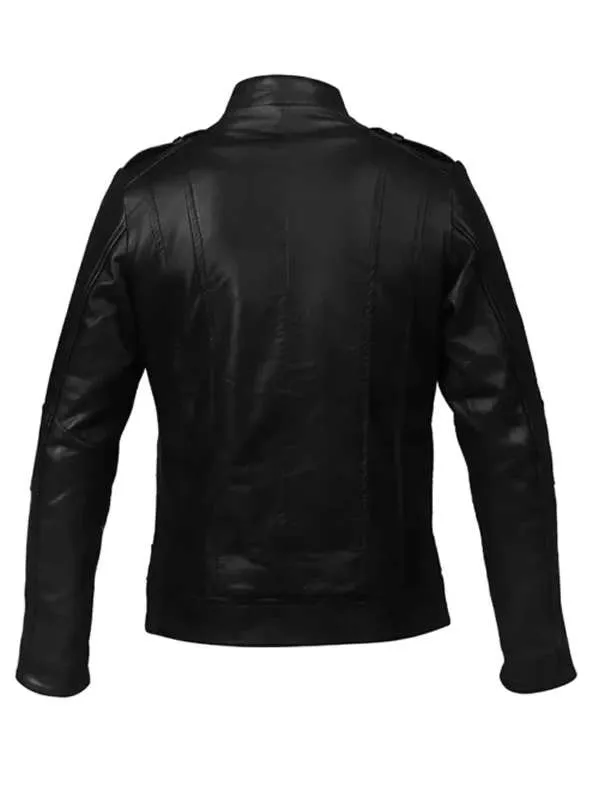 Valentines Couple Black Leather Jacket - New American Jackets