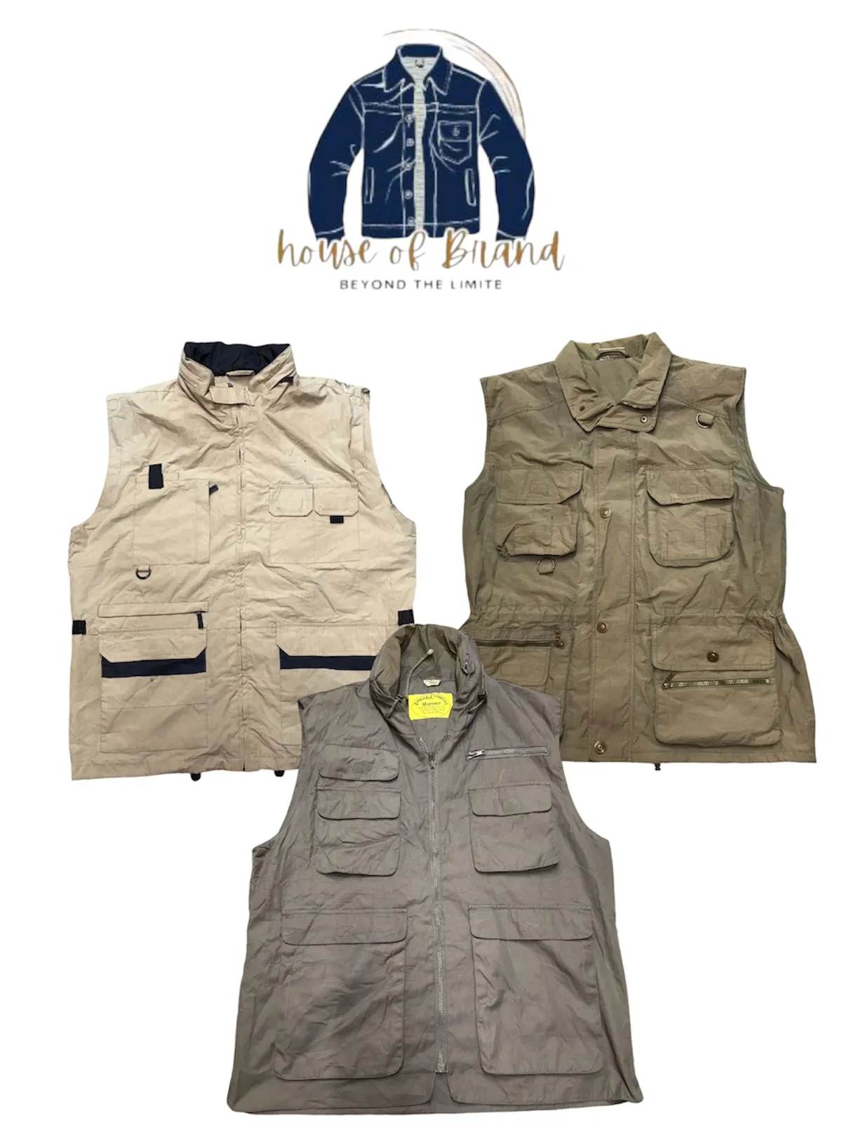 Vintage Multiple pockets fishing vest jackets