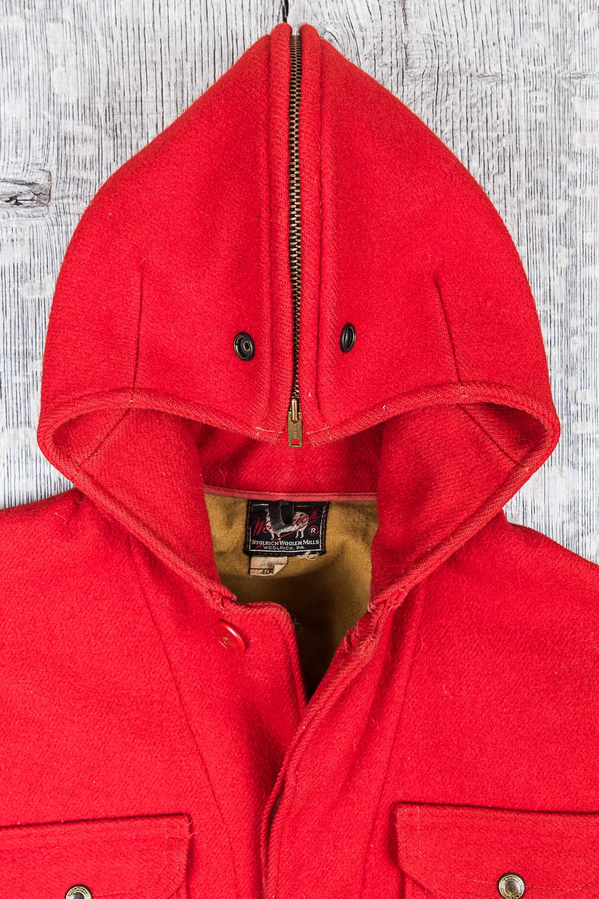 Vintage Woolrich Red Hunting Coat Size 40