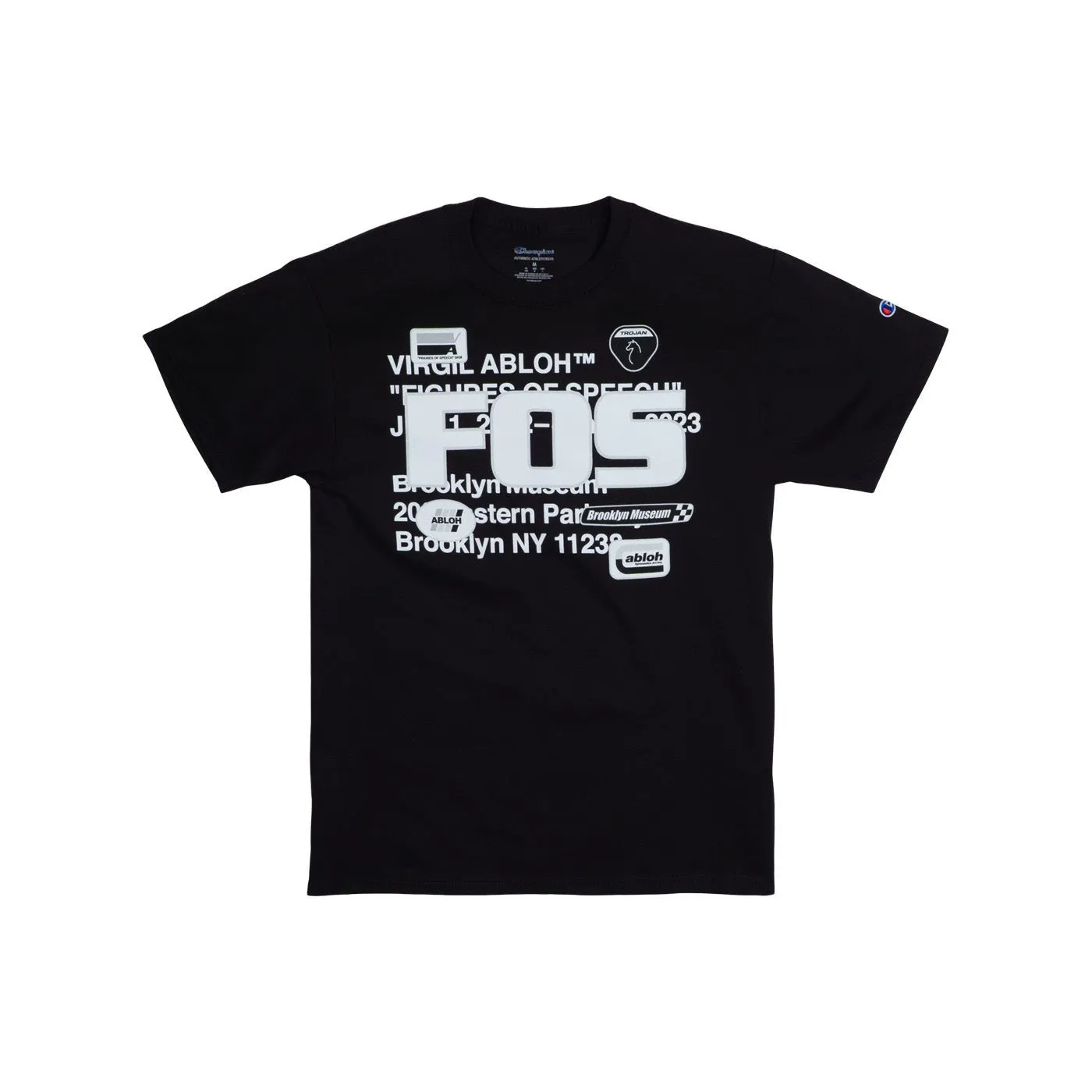 Virgil Abloh Brooklyn Museum FOS Abloh BKM T-shirt Black