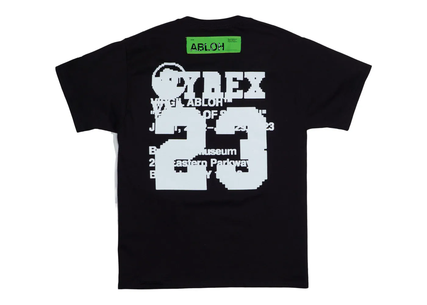 Virgil Abloh Brooklyn Museum FOS CAT Pyrex T-shirt Black