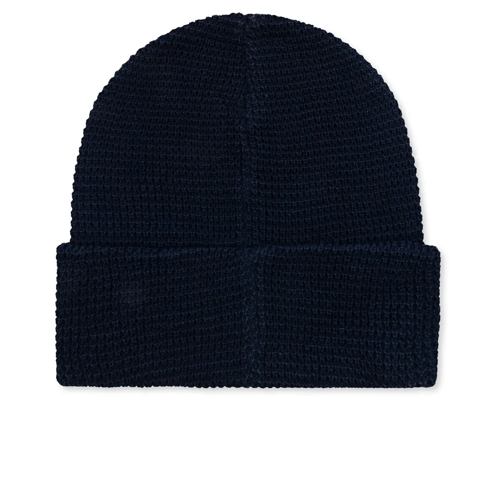 Waffle Beanie - Navy