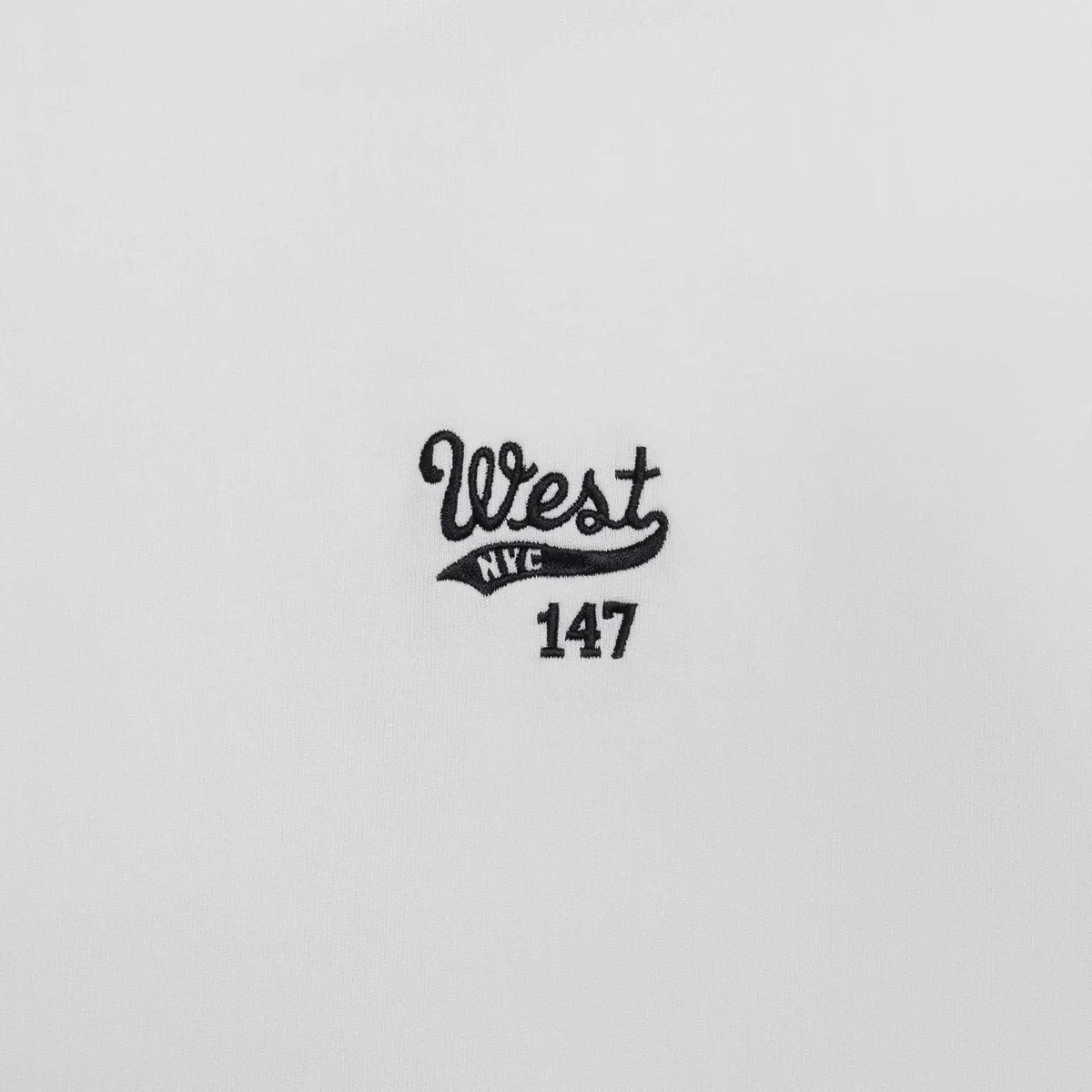 West NYC Embroidered Logo Tee Shirt White