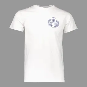 WHITE N.S.C LOGO TEE