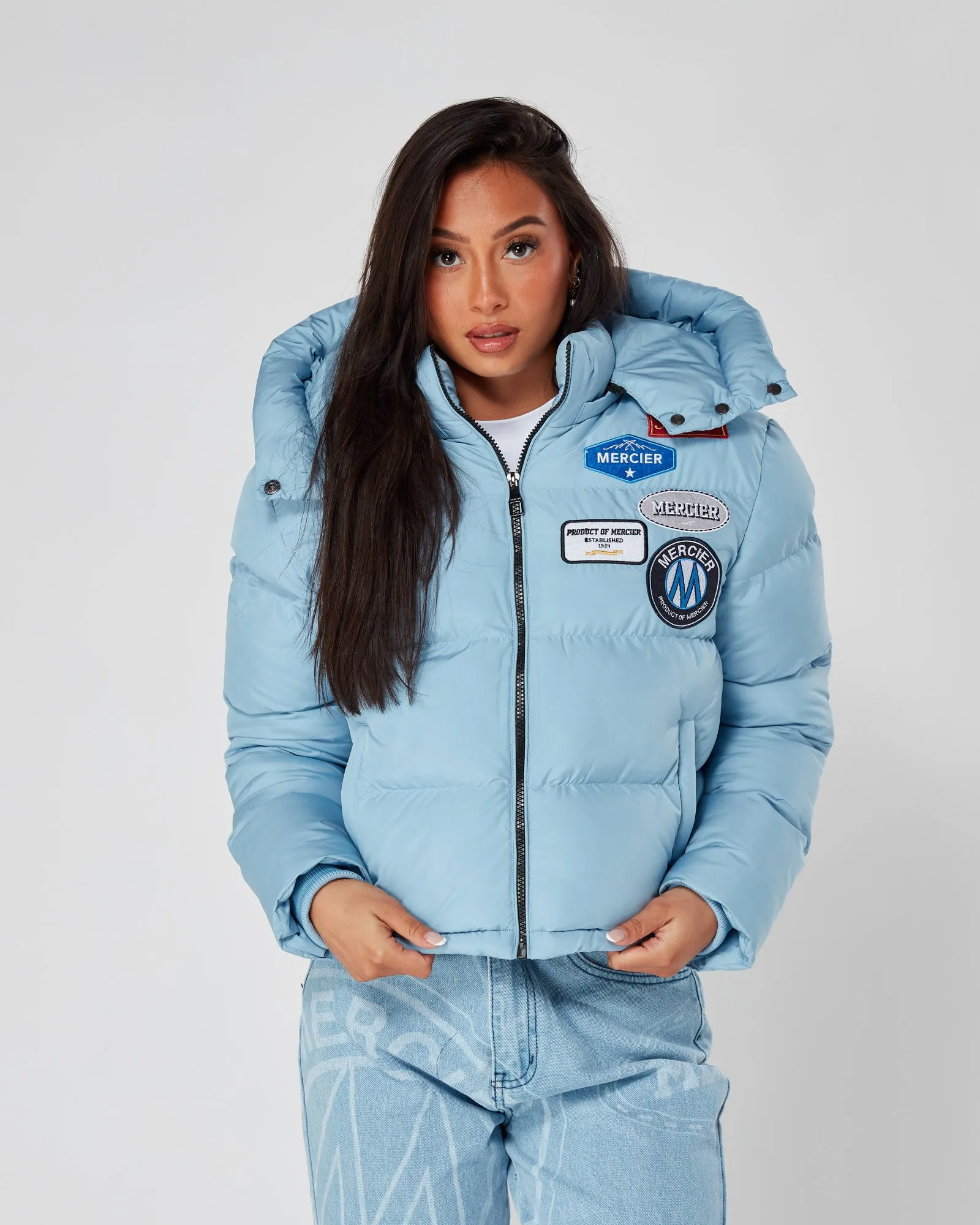 Womens Mercier Sky Blue OG Puffer Jacket