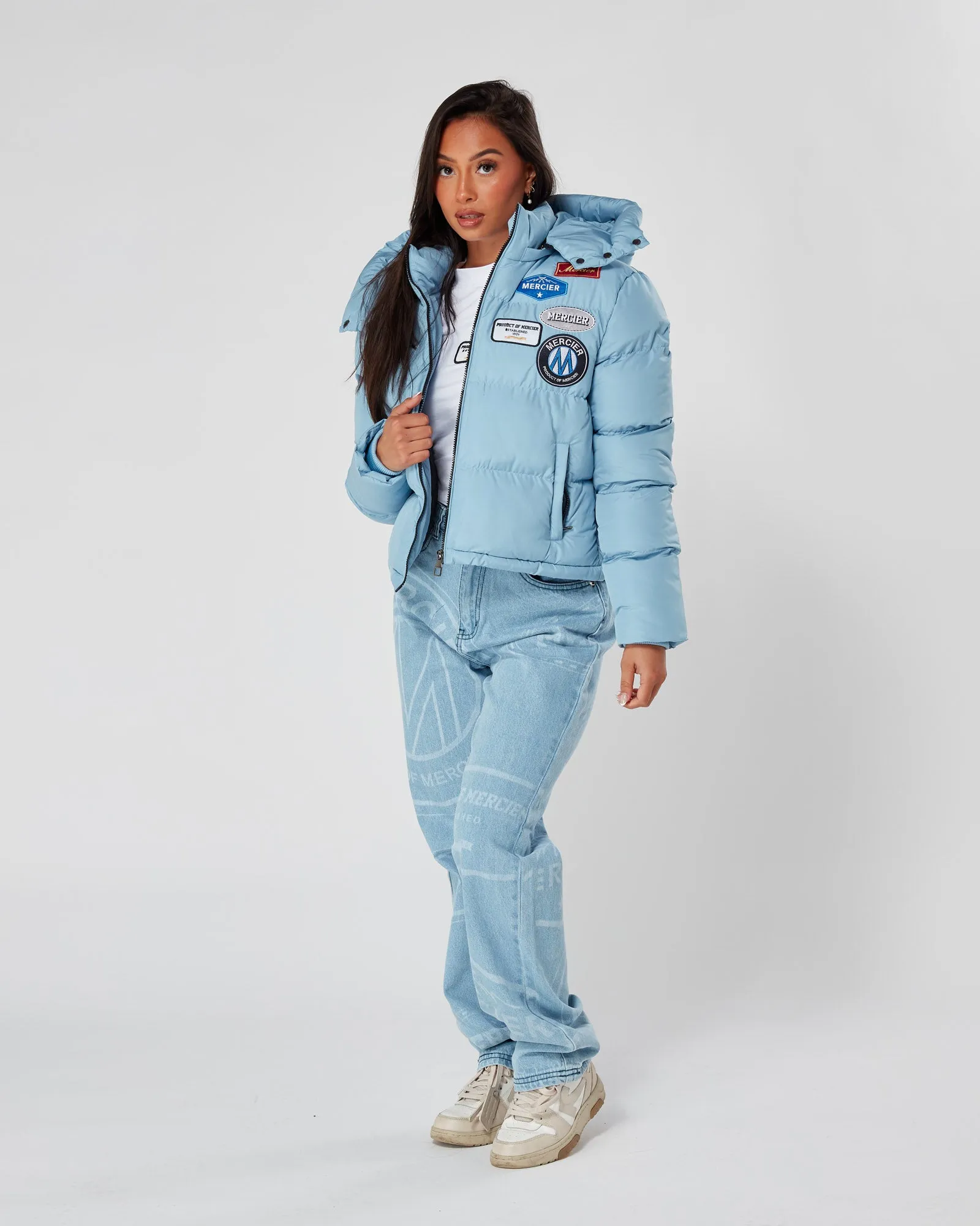 Womens Mercier Sky Blue OG Puffer Jacket