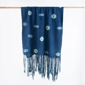 Woven Blue Indigo Fabric Mudcloth